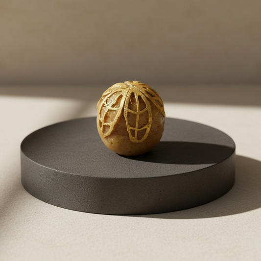 6 Stück Mignardise Haselnuss-Spitzenkugel