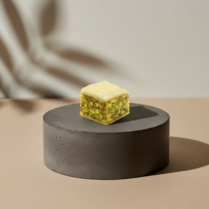Baklawa Pistachio on concrete pedestal